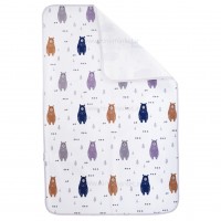 زیرانداز تعویض طرح خرس رنگ طوسی ایسیز