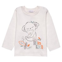 سه تیکه پسرانه اسپرت طرح کوالا رنگ طوسی پاپو Papo