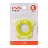 دندانگیر و ماساژور لثه سیلیکونی رنگ سبز رووکو Rovco