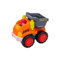 ماشین قدرتی کامیون نارنجی هولی تویز  Huile Toys رنگ نارنجی