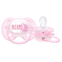 پستانک Ultra Soft طرح ابر صورتی 0-6 ماه اونت AVENT (فاقد جعبه)