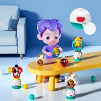 جغجغه صندلی غذا طرح ماهی رنگ قرمز هولی تویز Huile toys
