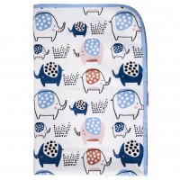 زیرانداز تعویض طرح فیل رنگ آبی ایسیز