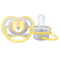 پستانک Ultra Air طرح شیر زرد 0-6 ماه اونت AVENT (فاقد جعبه)