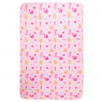 زیرانداز تعویض طرح اقیانوس رنگ صورتی سایز بزرگ ایسیز