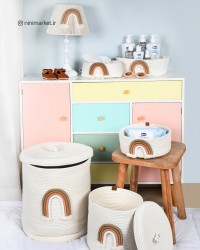 لوستر طرح رنگین کمان رنگ کرم ایسیز Isiz