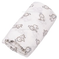 دورپيچ نخي طرح شیر رنگ طوسی Swaddles