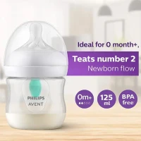 شیشه شیر فیلیپس اونت (Philips Avent) نچرال آنتی کولیک طلقی 125 میلی‌لیتر (بدون جعبه)