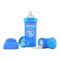 شیشه شیر آنتی کولیک تویست شیک 260 میل آبی Twistshake