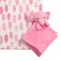 پتو عروسکی نوزاد طرح فیل صورتی My Little Love