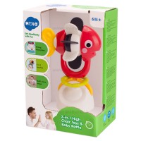 جغجغه صندلی غذا طرح ماهی رنگ قرمز هولی تویز Huile toys