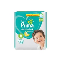 پوشک پریما Prima سایز 6 (13-18 کیلو) بسته 26 عددی