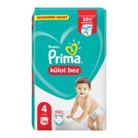 پوشک شورتی پریما Prima سایز 4 (15-9 کیلو) بسته 46 عددی