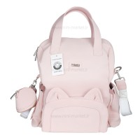 ساک لوازم کوله ای طرح گربه رنگ صورتی فندی Fendi