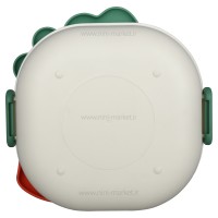 ظرف غذاخوری داخل استیل رنگ قرمز رووکو rovco