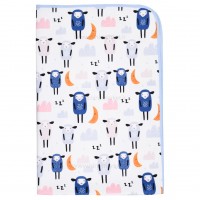 زیرانداز تعویض طرح گوسفند رنگ آبی سایز بزرگ ایسیز