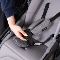 ست کالسکه بیب Babe مدل متال رنگ طوسی بدنه مشکی کروم