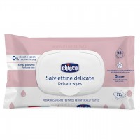 دستمال مرطوب 72 عددی درب دار آب رنگ صورتی چیکو Chicco