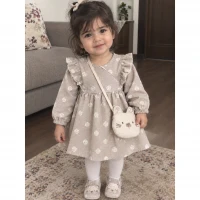 پیراهن و هد خترانه مدل سوری ایندیگو Indigo