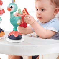 جغجغه صندلی غذا طرح شترمرغ چسبان هولی تویز Hola toys
