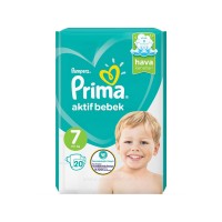 پوشک پریما Prima سایز 7 (+15 کیلو) بسته 20 عددی