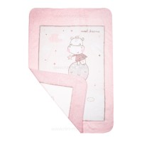 پتو 80*110 طرح اسب رنگ صورتی کیکابو Kikkaboo