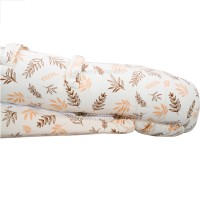 تشک شیبدار گارد دار طرح برگ ساده رنگ کرم ایسیز Isiz