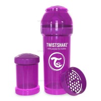 شیرخوری نوزاد طلقی 260 میل بنفش تویست شیک Twistshake