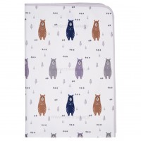 زیرانداز تعویض طرح خرس رنگ طوسی سایز بزرگ ایسیز