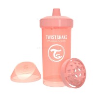 لیوان آبمیوه خوری 360 میل پاستل هلویی تویست شیک Twistshake