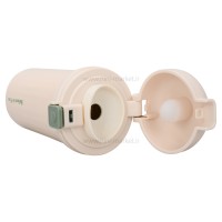 فلاسک آب 450 ميل رنگ کرم سبز Gude