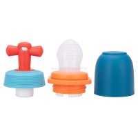 پستانک میوه خوری سیلیکونی پیچی رنگ سرمه ای رووکو Rovco