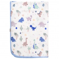 زیرانداز تعویض طرح دایناسور رنگ آبی سایز بزرگ ایسیز