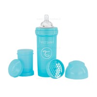شیشه شیر آنتی کولیک 260 میل پاستل آبی تویست شیک Twistshake
