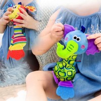 جغجغه دندانگیر دار طرح سگ رنگ قرمز هپی مانکی Happy Monkey