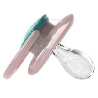 پستانک تکی درب دار طرح موشک رنگ صورتی سبز سایز 6 تا 18 ماه دکتربراون Dr.brown