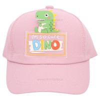 کلاه اسپرت طرح دایناسور رنگ صورتی برند خارجی