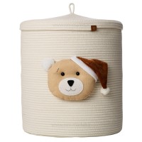 سبد بزرگ اسباب بازی طرح تدی رنگ کرم ایسیز Isiz