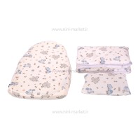 تشک آنتی رفلاکس 5 کاره ایسیز isiz طرح فیل رنگ طوسی آبی