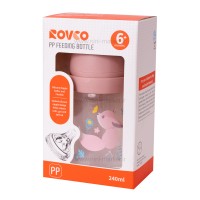 شیشه شیر دسته دار 240 میل طرح روباه رووکو Rovco