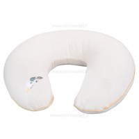 بالشت شیردهی c شکل طرح گوسفند موسلین رنگ کرم isiz