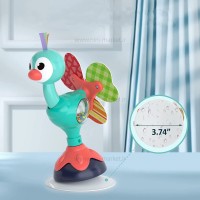 جغجغه صندلی غذا طرح شترمرغ چسبان هولی تویز Hola toys