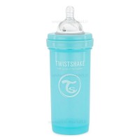 شیشه شیر آنتی کولیک 260 میل پاستل آبی تویست شیک Twistshake