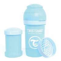 شیشه شیر ضد نفخ 180 میل پاستل آبی تویست شیک Twistshake