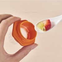 پستانک میوه خوری سیلیکونی پیچی رنگ نارنجی رووکو Rovco