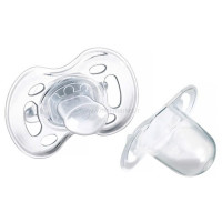 پستانک کلاسیک ساده رنگ آبی 0-6 ماه اونت AVENT (فاقد جعبه)