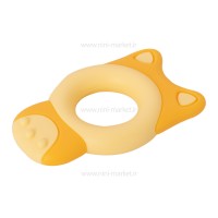 دندانگیر و ماساژور لثه سیلیکونی رنگ زرد رووکو Rovco