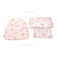 تشک آنتی رفلاکس 5 کاره ایسیز isiz طرح فیل رنگ سفید صورتی