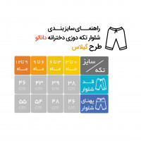 شلوار با تکه دوزی طرح گیلاس برند دانالو