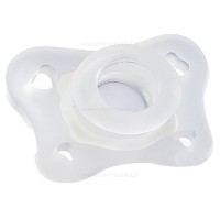 پستانک تمام سیلیکونی 2-0 ماه رنگ سفید چیکو chicco (فاقد جعبه)